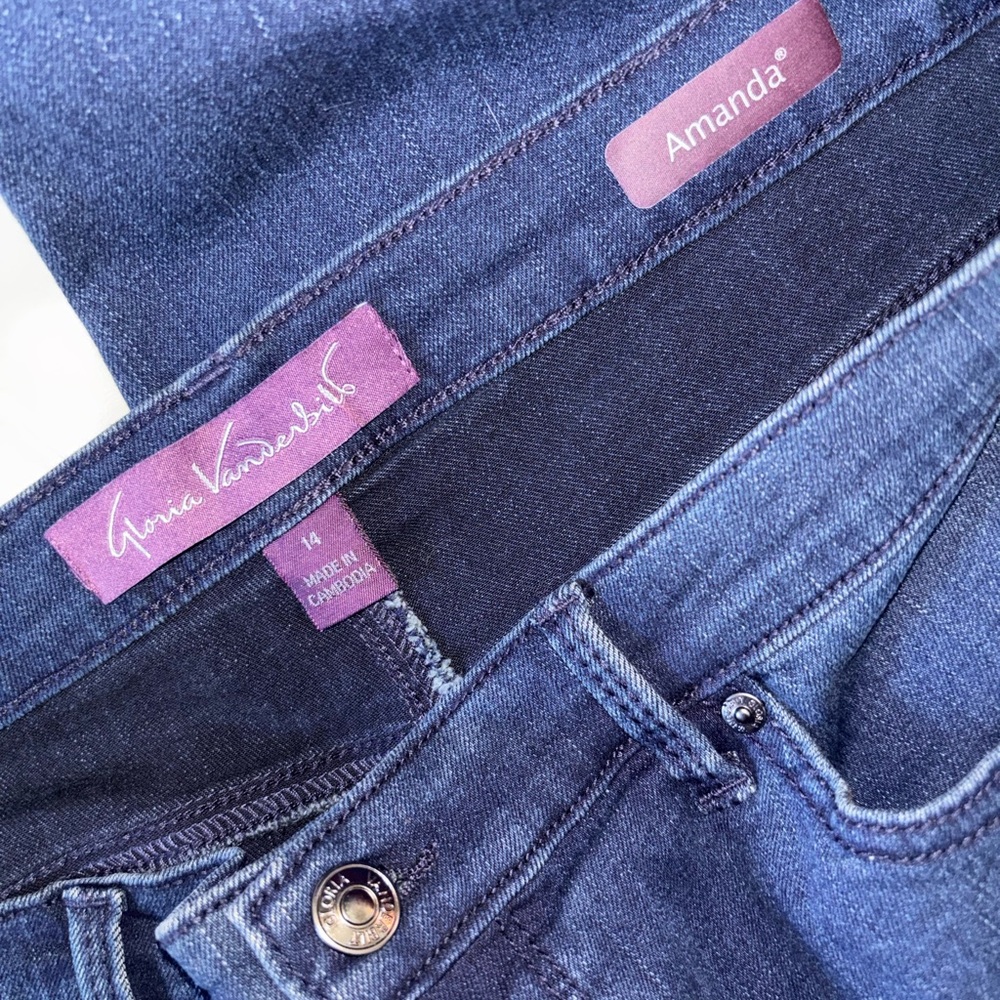 Gloria Vanderbilt Amanda High Rise Denim Jeans